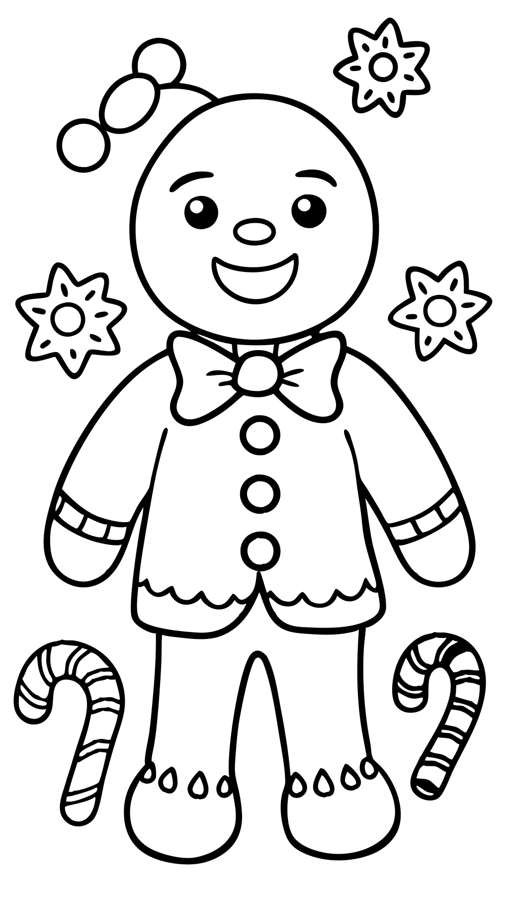 gingerbread men coloring pages